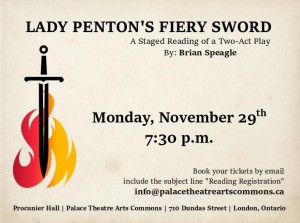 Lady Penton's Fiery Sword Staged Reading